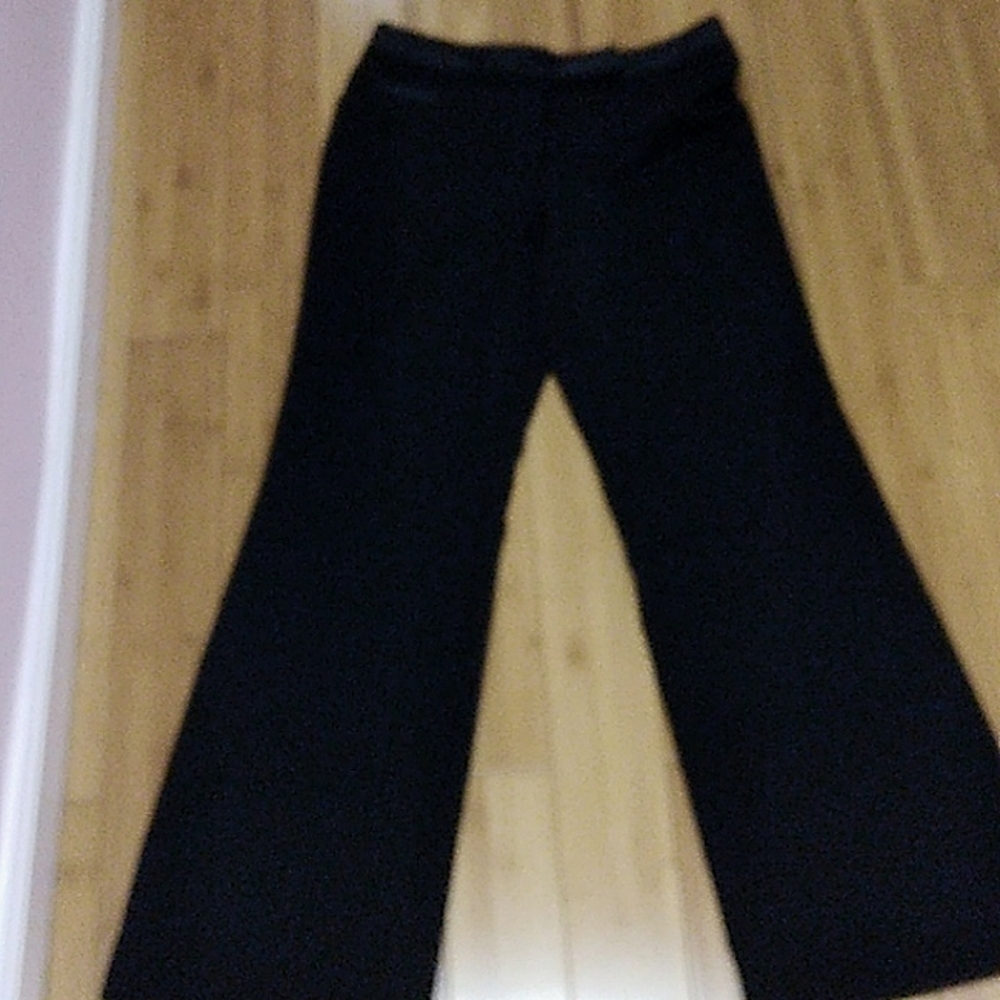 White House Black Market womens black dress trousers